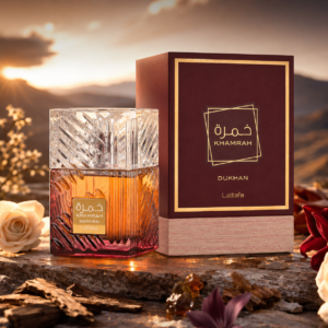 lattafa khamrah dukhan eau de parfum spray 3.4 oz / 100 ml