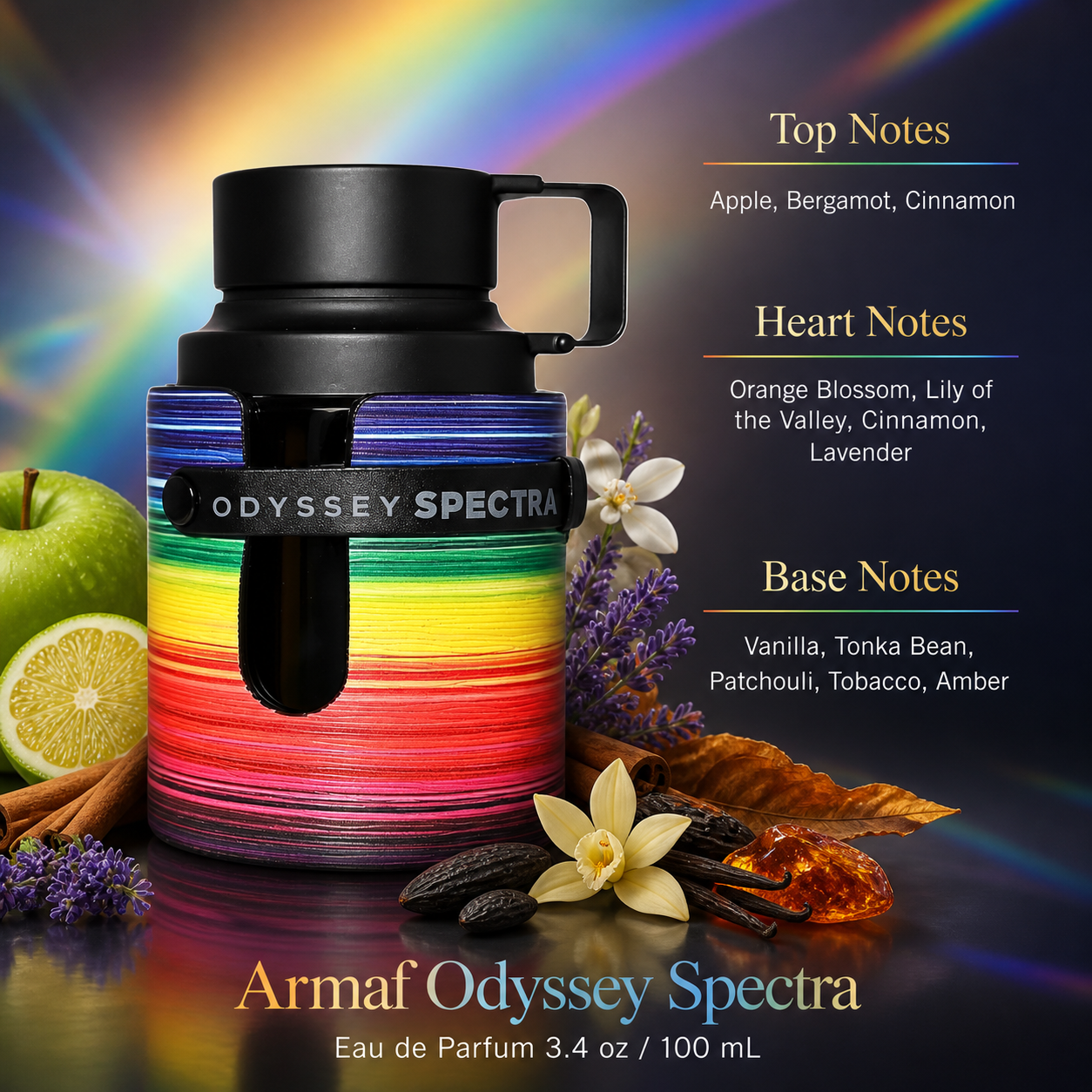armaf odyssey spectra rainbow edition eau de parfum spray 3.4 oz / 100 ml armaf odyssey spectra rainbow edition eau de parfum spray 3.4 oz / 100 ml